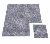 Travertin Gris Silver Mosaique 2,3x2,3 cm Adoucie 1'Choix