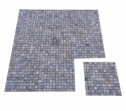 Bricolage - Jardin - Outillage Lancon Provence Bouches-du-Rhône - Photos Vivastreet Travertin Gris Silver Mosaique 2,3x2,3 cm Adoucie 1'Choix