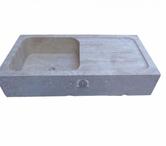 Travertin Classique Beige Evier Bouchardé 90x46x18 cm 500€ 