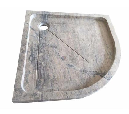 Bricolage - Jardin - Outillage Lancon Provence Bouches-du-Rhône - Photos Vivastreet Travertin Gris Silver Bac A Douche Angle 80 x 80 cm 450€ HT