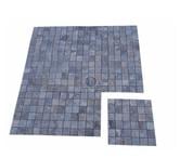 Travertin Gris Silver 4,8x4,8 cm Mosaique Antique 1'choix