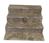 Travertin Gris Silver Marche Escalier