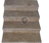 Travertin Walnut Noisette Marche Escalier