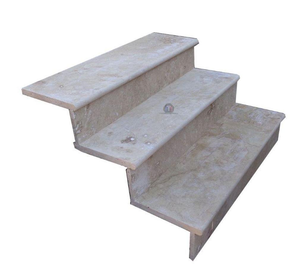  Var Forcalqueiret - 83136 - Photos Vivastreet Travertin Classique Beige Marche Escalier Bords Arrondis