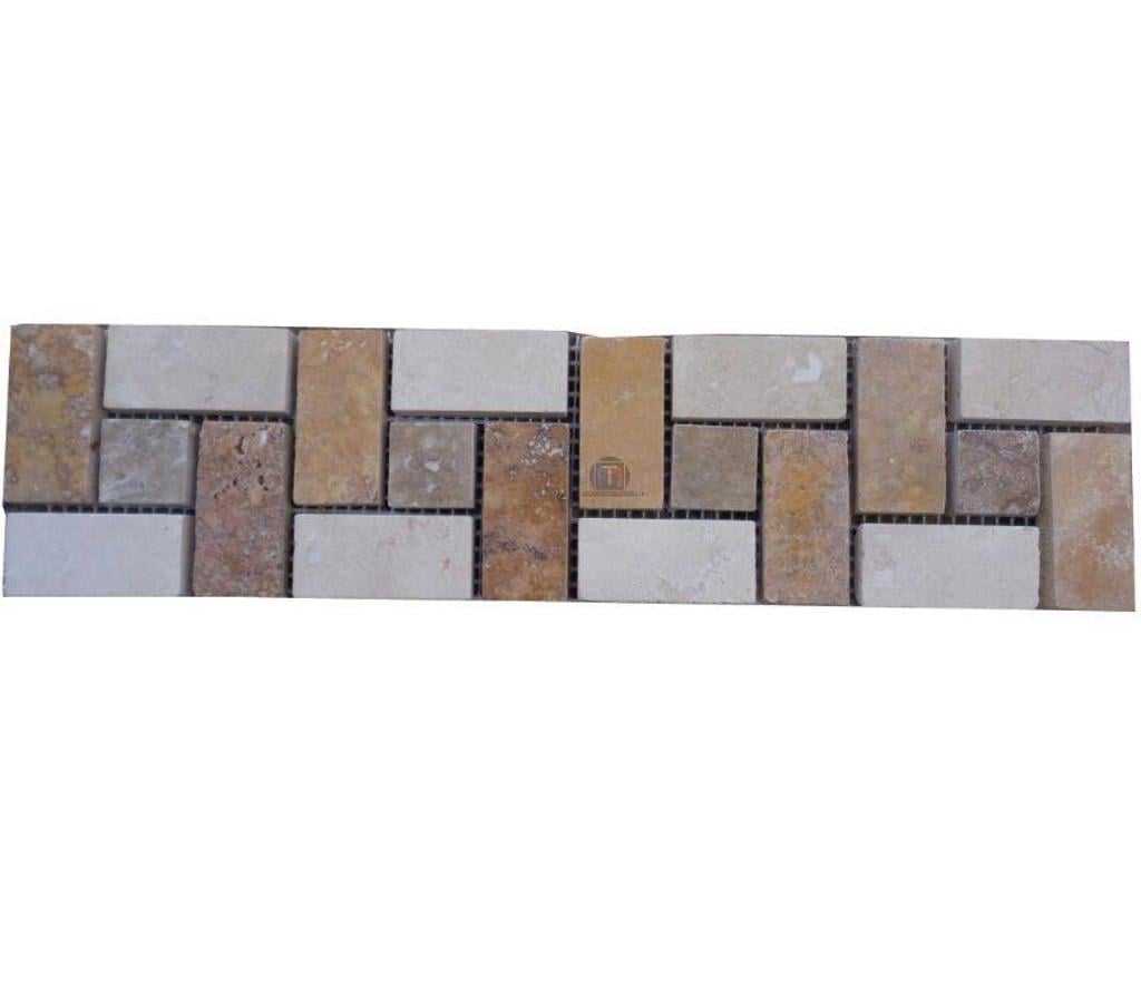 Décoration - art Var Forcalqueiret - 83136 - Photos Vivastreet Travertin Mixte Target Frises Sur Filet 7,5 x 30,5 cm