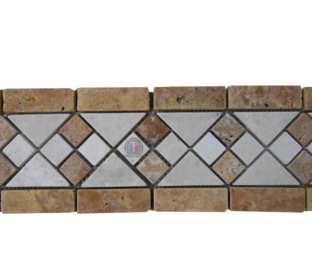 Décoration - art Var Forcalqueiret - 83136 - Photos Vivastreet Travertin Mixte Frises 28,5 x 12 cm