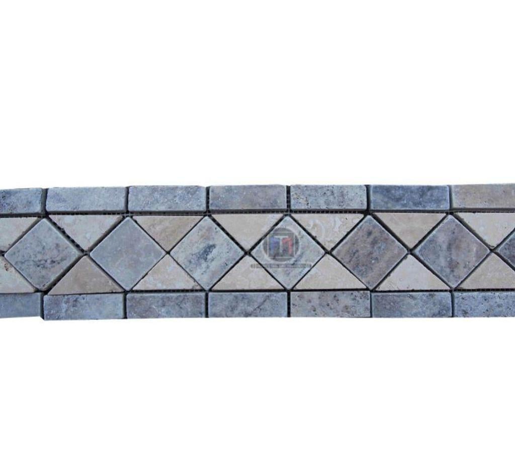 Décoration - art Var Forcalqueiret - 83136 - Photos Vivastreet Travertin Gris - Classique Frises 28,5 x 12 cm