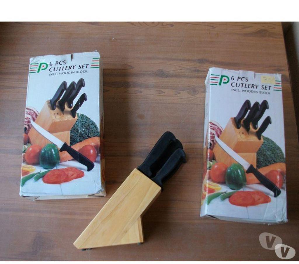 Ameublement & art de la table Bas-Rhin Bouxwiller - 67330 - Photos Vivastreet Lots Couteaux de cuisine sur support bloc bois-neufs