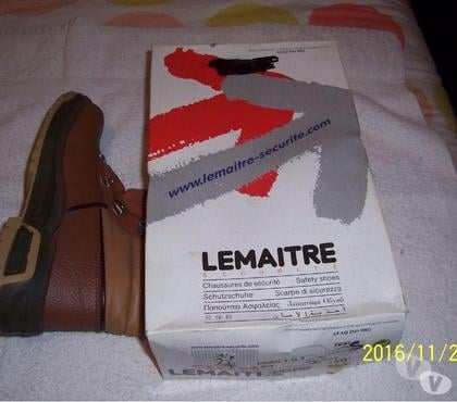 Chaussures occasion Soullans Vendée - Photos Vivastreet CHAUSSURE DE SECURITE MONTANTE LEMAITRE NEUVE