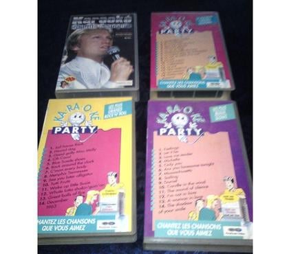 DVD occasion Bormes les Mimosas Var - Photos Vivastreet Lot 4 cassettes VHS _ KARAOKE COLLECTOR