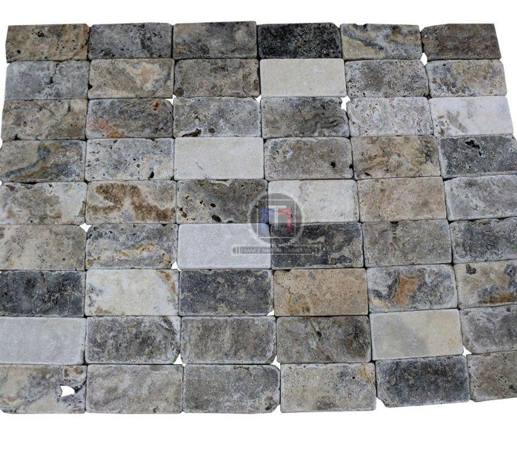 Décoration - art Var Forcalqueiret - 83136 - Photos Vivastreet Travertin Gris Silver 7,5x15 cm 2ème Choix