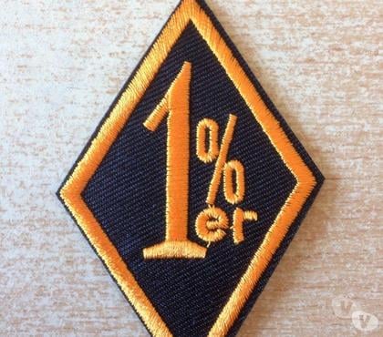 Pièces moto Carnon Hérault - Photos Vivastreet Ecusson brodé biker harley 1% er orange et noir 7,5x5 cm