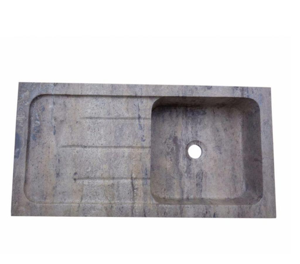  Bouches-du-Rhône Lancon Provence - 13680 - Photos Vivastreet Travertin Gris Silver 90 x 46 x 18 cm 1 Bac + égouttoir