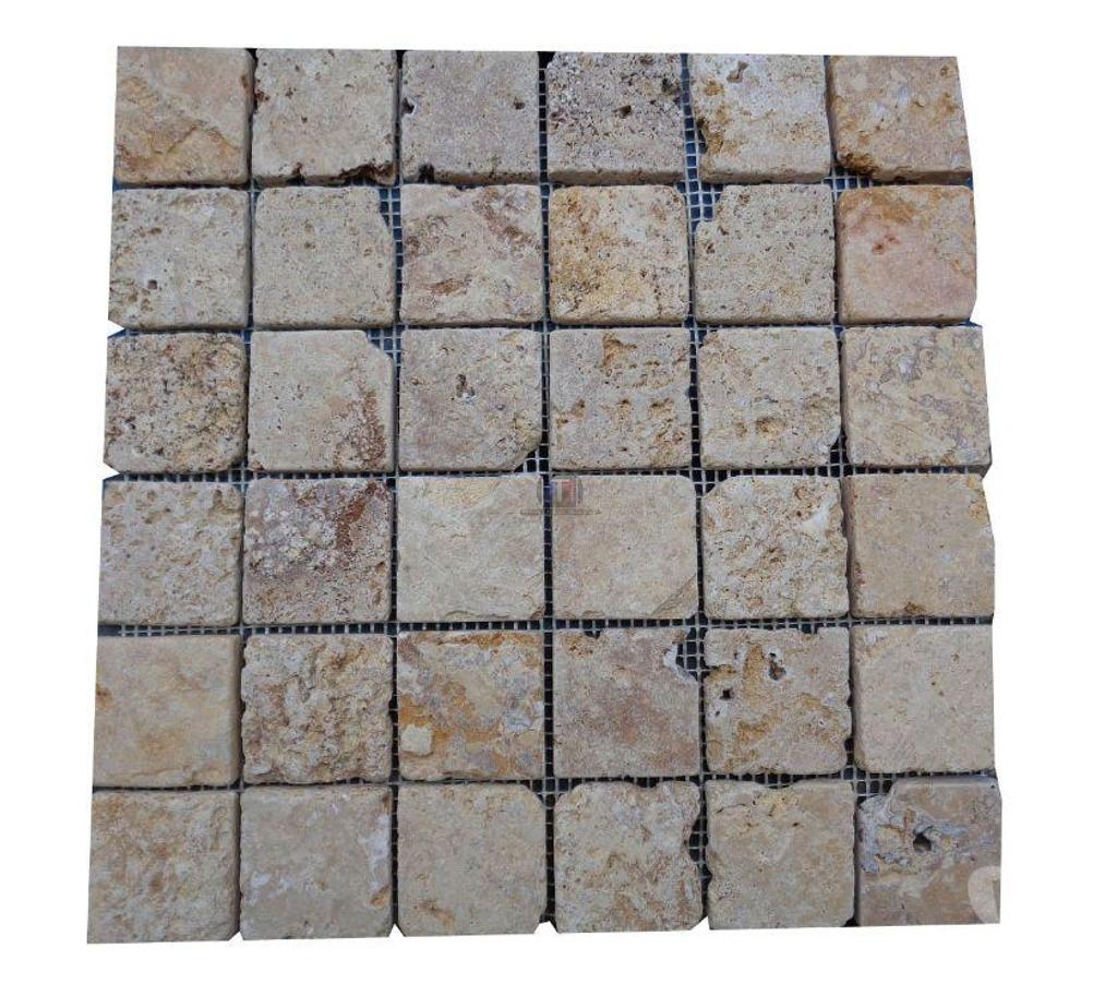 Décoration - art Var Forcalqueiret - 83136 - Photos Vivastreet Travertin Jaune Or Mosaique 4,8x4,8cm