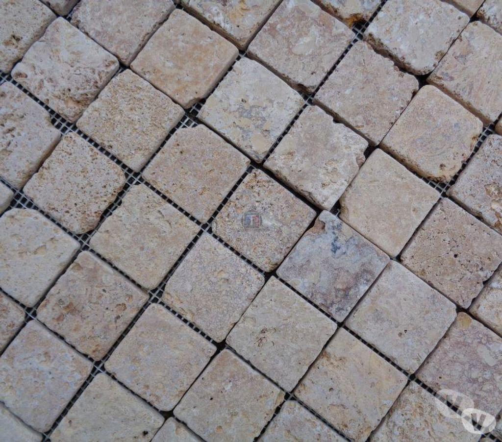 Décoration - art Var Forcalqueiret - 83136 - Photos Vivastreet Travertin Jaune Or Mosaique 4,8x4,8cm