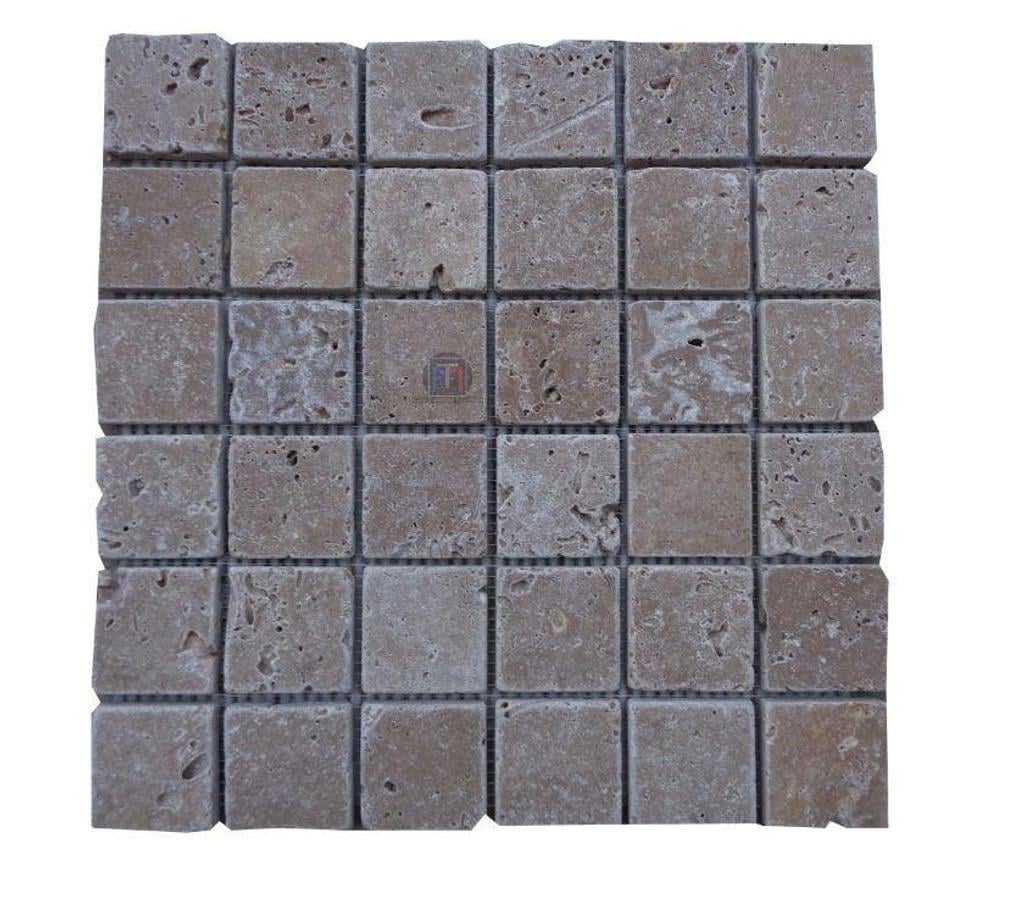 Décoration - art Var Forcalqueiret - 83136 - Photos Vivastreet Travertin Noce Marron Mosaïque 4,8x4,8cm