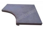 Travertin Beige Nez de Marche Angle Rentrant Arrondi 60x60cm