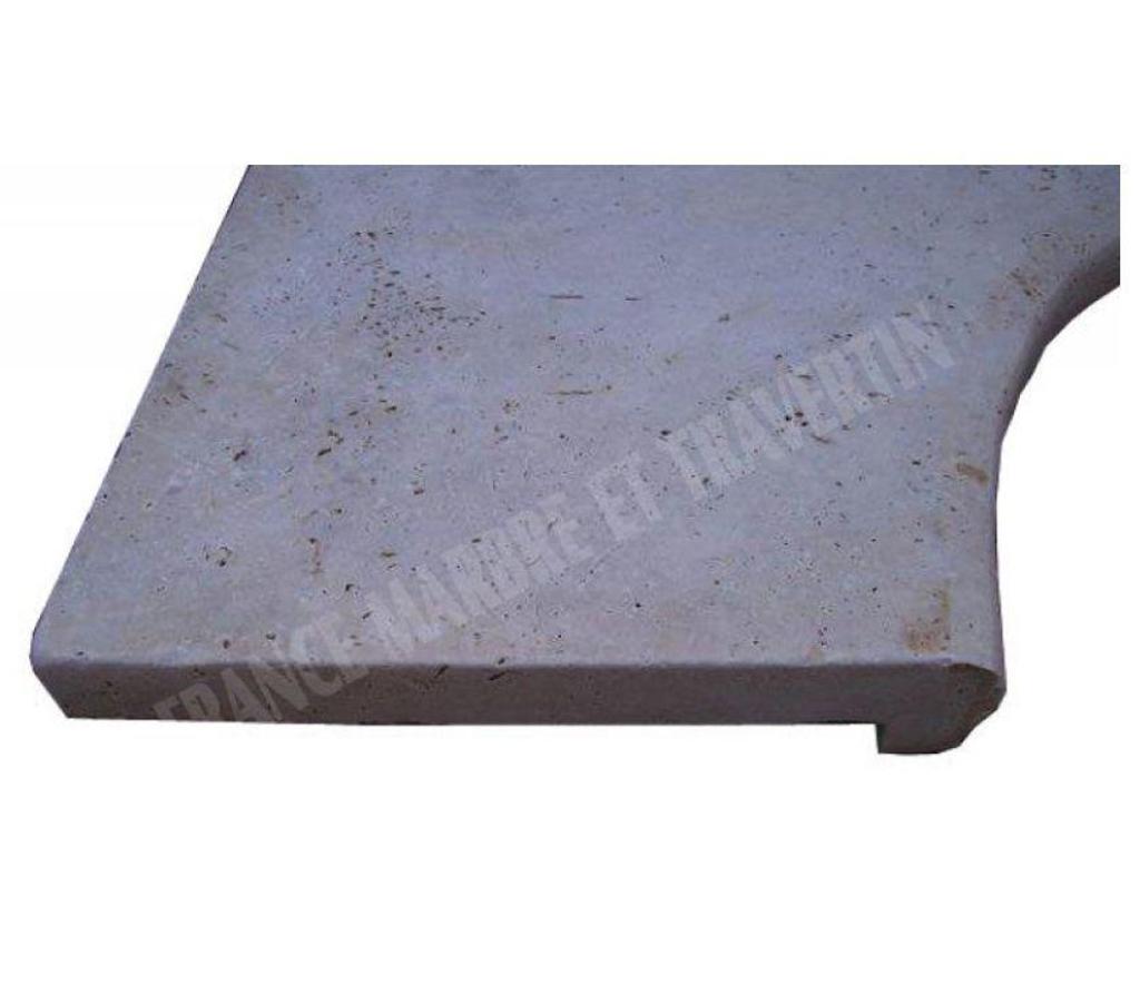  Var Forcalqueiret - 83136 - Photos Vivastreet Travertin Beige Nez de Marche Angle Rentrant Arrondi 60x60cm