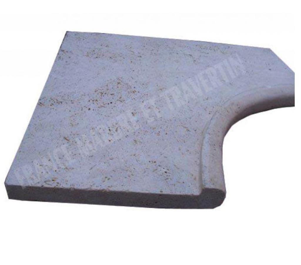  Var Forcalqueiret - 83136 - Photos Vivastreet Travertin Beige Nez de Marche Angle Rentrant Arrondi 60x60cm