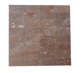  Travertin Noce Marron 7,5x15 cm Adoucie Rustique