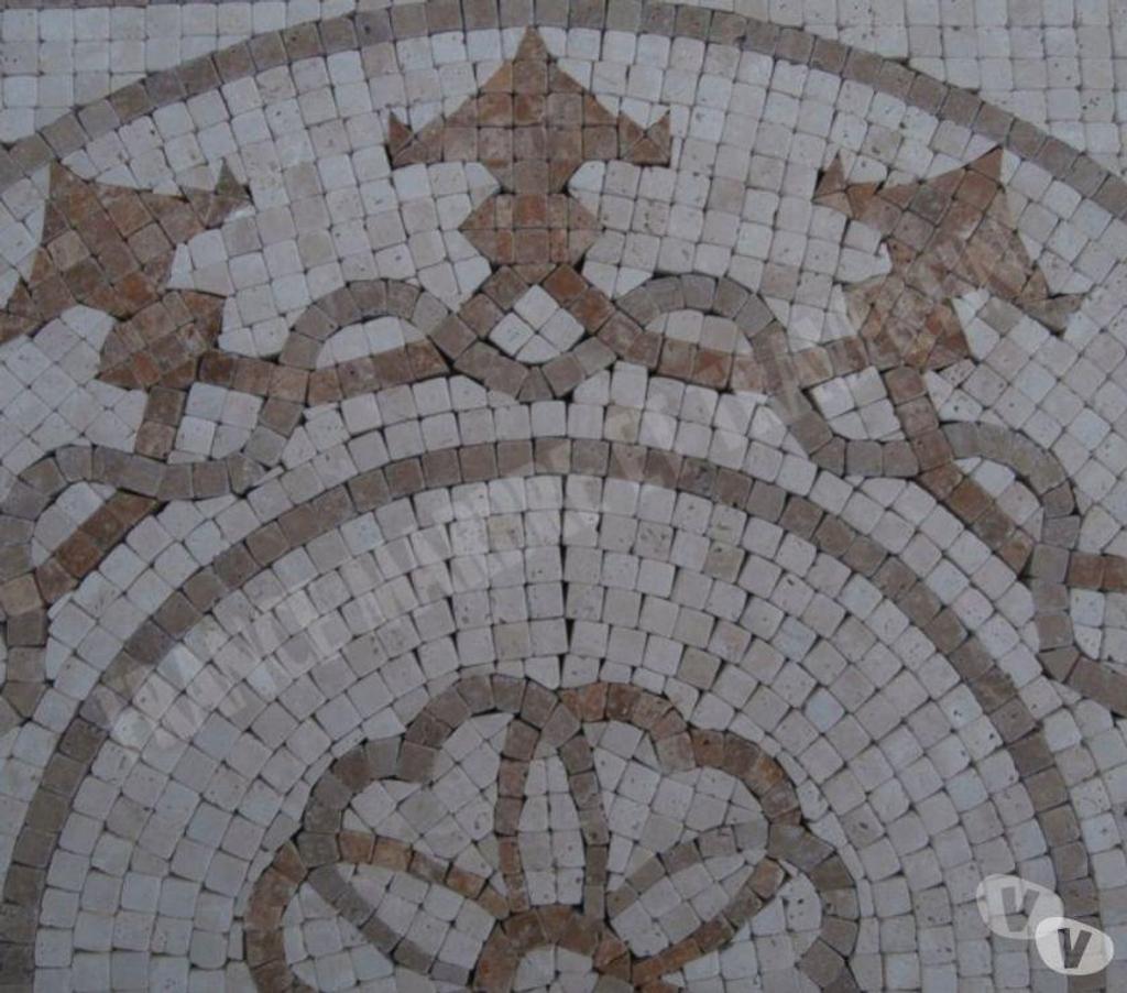 Décoration - art Var Forcalqueiret - 83136 - Photos Vivastreet Travertin Mixte Micro Rosaces 61 x 61 cm