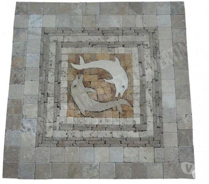 Bricolage - Jardin - Outillage Forcalqueiret Var - Photos Vivastreet Travertin Mixte Rosaces Images 61 x 61 cm