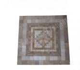  Travertin Mixte Rosaces 61 x 61 cm