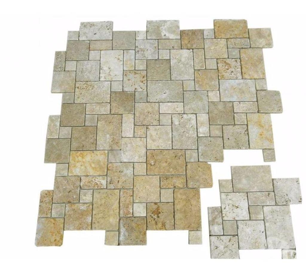  Bouches-du-Rhône Lancon Provence - 13680 - Photos Vivastreet Travertin Mosaique Jaune Big Opus Romain Rustique Antique