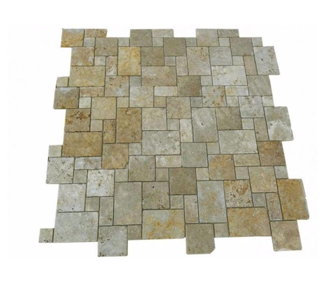  Bouches-du-Rhône Lancon Provence - 13680 - Photos Vivastreet Travertin Mosaique Jaune Big Opus Romain Rustique Antique