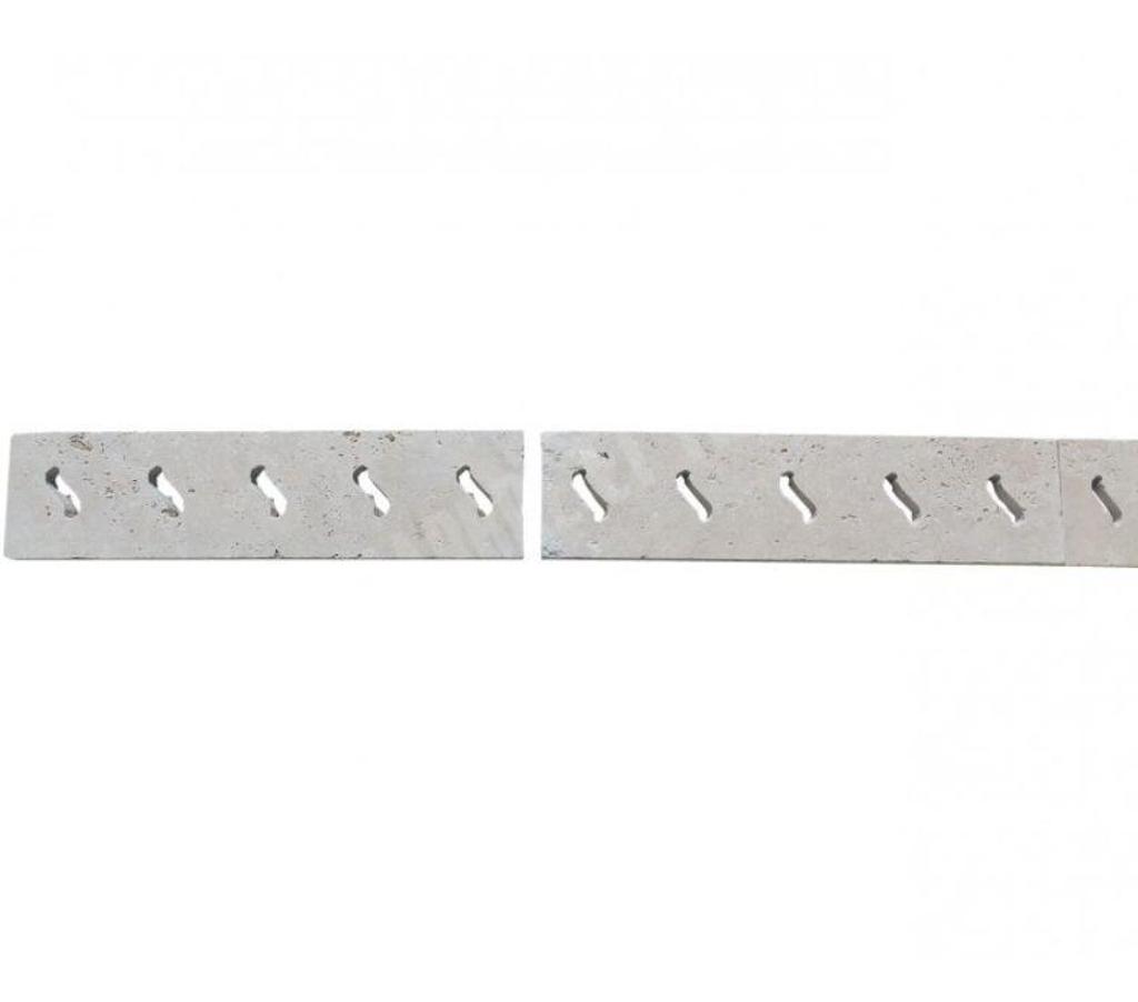 Décoration - art Var Forcalqueiret - 83136 - Photos Vivastreet Travertin Classique Grille Serpent 12,5x50 cm REF 1691