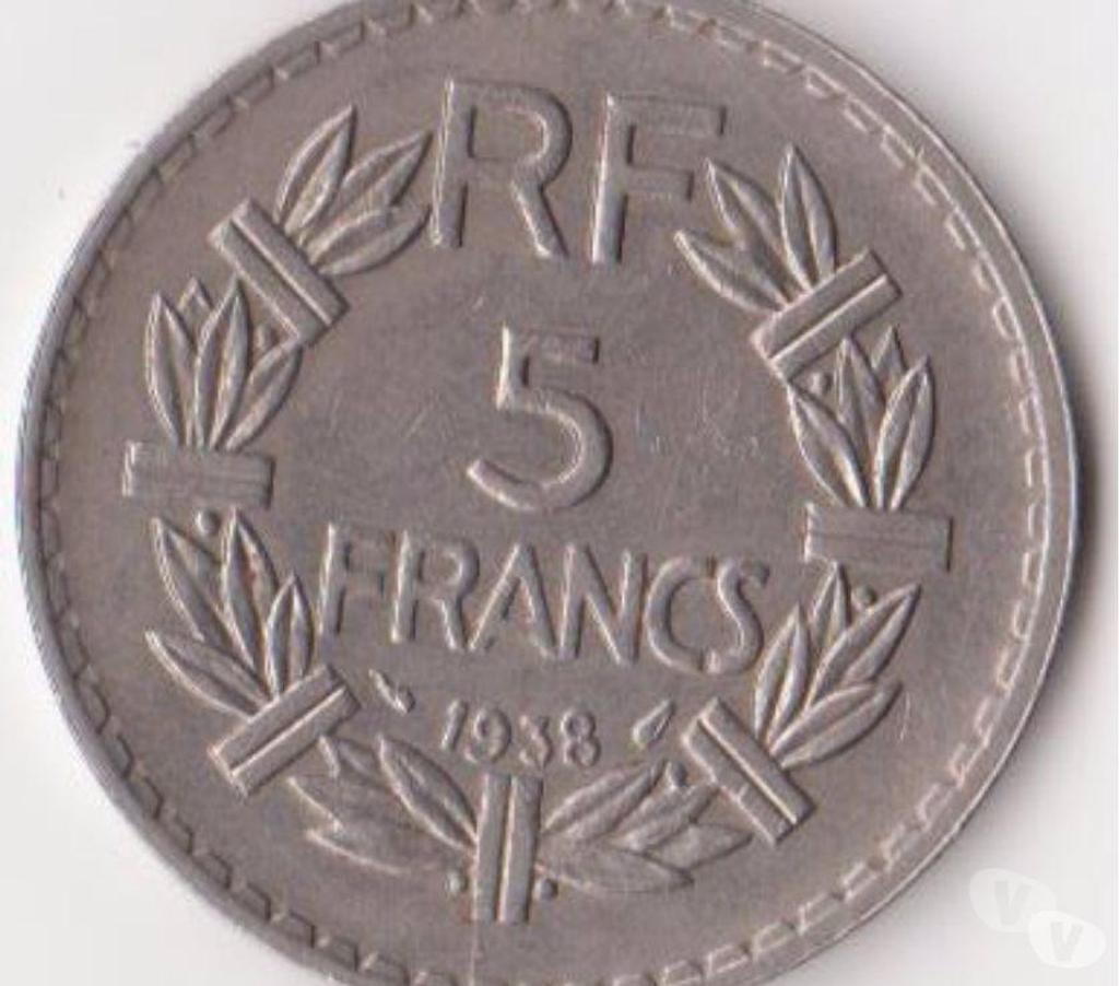 Collection Deux-Sèvres Mauze sur le Mignon - 79210 - Photos Vivastreet SUPERBE MONNAIE 5 FRANCS NICKEL 1938