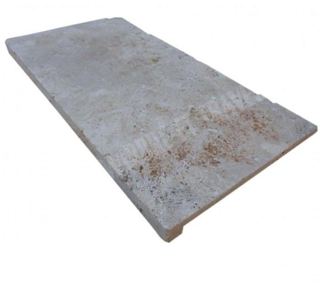 Décoration - art Var Forcalqueiret - 83136 - Photos Vivastreet Travertin Classique Nez de Marche Droit 30x60 cm 