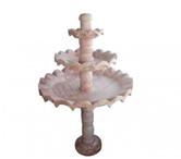  Travertin Rose Rouge Fontaine Rond