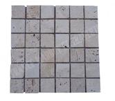 Travertin Classique Beige Mosaique 4,8x4,8cm Rustique