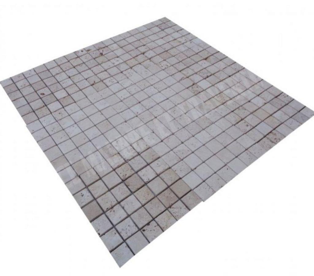 Décoration - art Var Forcalqueiret - 83136 - Photos Vivastreet Travertin Classique Beige Mosaique 4,8x4,8cm Rustique