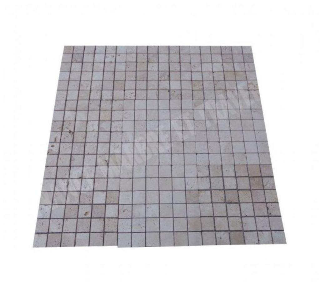 Décoration - art Var Forcalqueiret - 83136 - Photos Vivastreet Travertin Classique Beige Mosaique 4,8x4,8cm Rustique