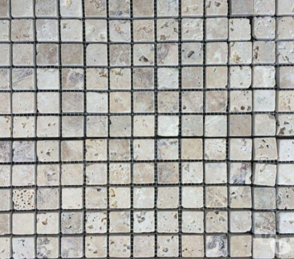 Décoration - art Var Forcalqueiret - 83136 - Photos Vivastreet Travertin Classique Mosaique 2,3x2,3cm Rustique
