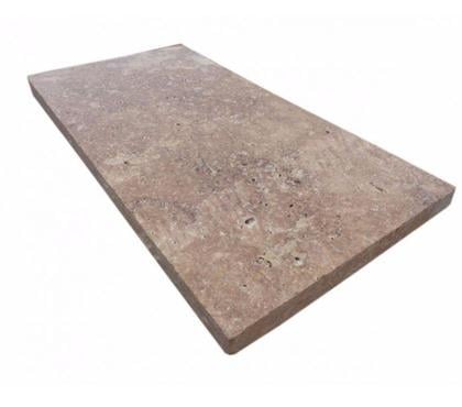 Bricolage - Jardin - Outillage Lancon Provence Bouches-du-Rhône - Photos Vivastreet Travertin Marron Noce Margelle Bord Droit 30,5 x 61 x 3 cm