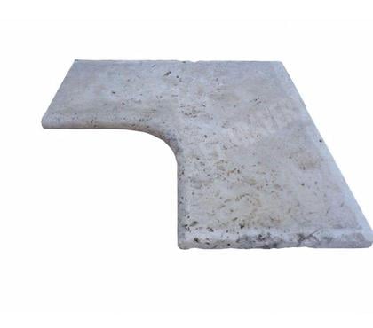 Bricolage - Jardin - Outillage Lancon Provence Bouches-du-Rhône - Photos Vivastreet Travertin Classique Margelle Angle 61x61x3 cm Rustique