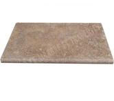  Travertin Walnut Noisette Margelle Bord Arrondi 40x60 cm 