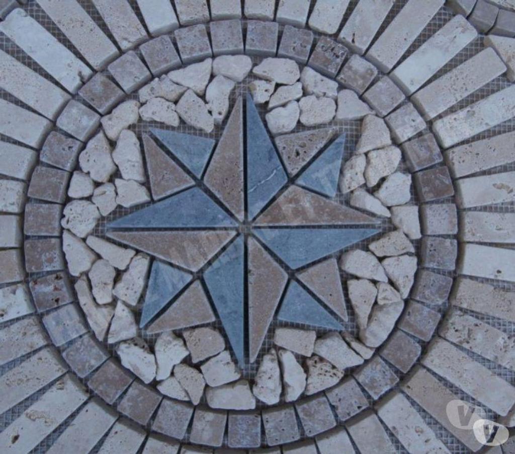 Var Forcalqueiret - 83136 - Photos Vivastreet Travertin Mixte Rosaces 61 x 61 cm