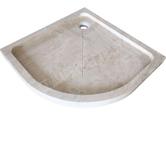  Travertin Classique Beige Bac A Douche Angle 80x80 cm