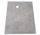 Travertin Classique Extra Plat Bac a Douche 110x90 cm