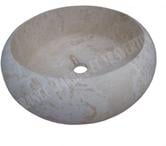 Travertin Classique Beige Vasque Lentille