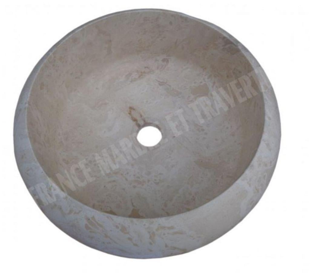 Décoration - art Var Forcalqueiret - 83136 - Photos Vivastreet Travertin Classique Beige Vasque Lentille