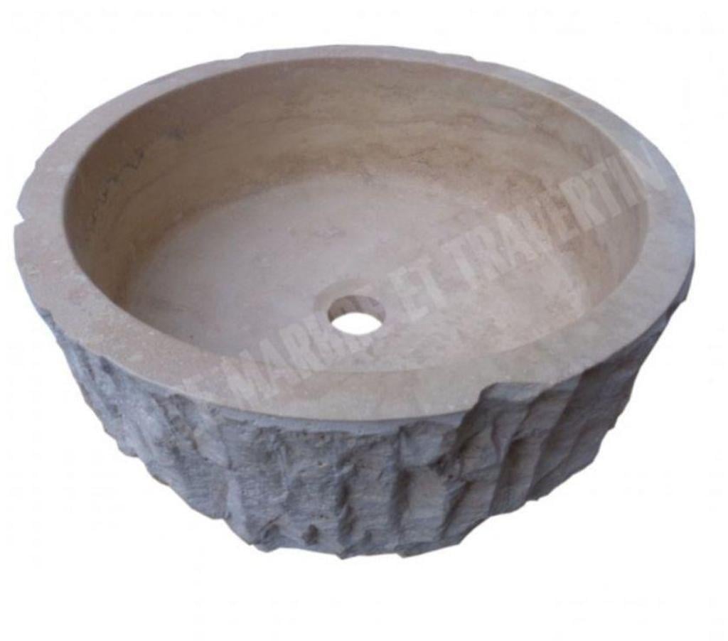 Décoration - art Var Forcalqueiret - 83136 - Photos Vivastreet Travertin Classique Vasque Cylindre Éclate