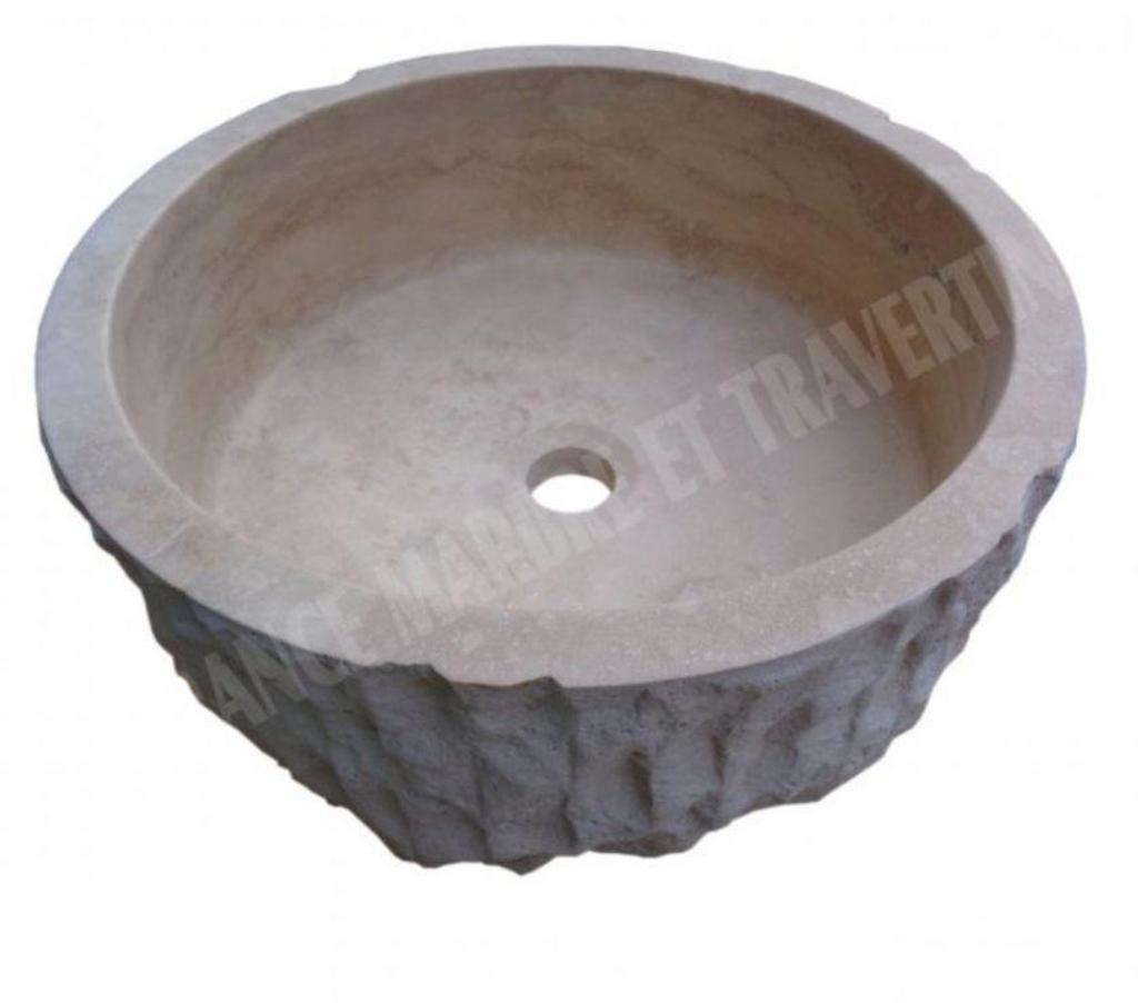 Décoration - art Var Forcalqueiret - 83136 - Photos Vivastreet Travertin Classique Vasque Cylindre Éclate