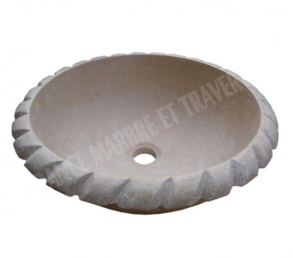 Décoration - art Var Forcalqueiret - 83136 - Photos Vivastreet Travertin Classique Beige Vasque Bol Corde