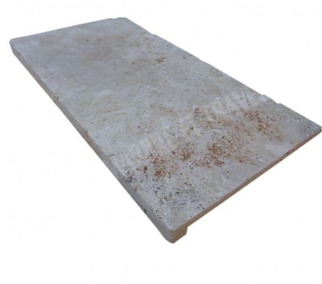 Décoration - art Var Forcalqueiret - 83136 - Photos Vivastreet Travertin Classique Nez de Marche Droit 30x60 cm