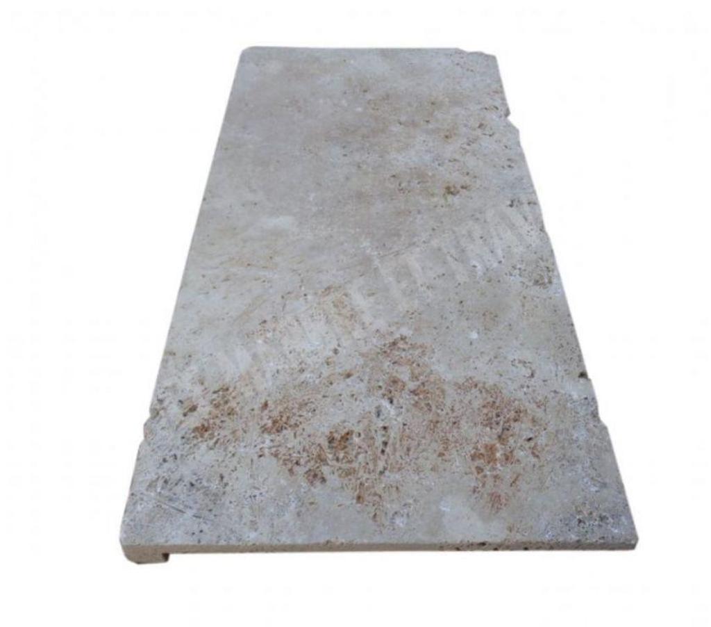 Décoration - art Var Forcalqueiret - 83136 - Photos Vivastreet Travertin Classique Nez de Marche Droit 30x60 cm